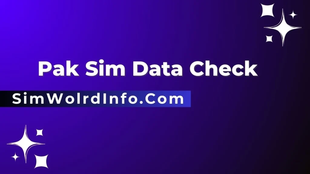 Pak Sim Data Check